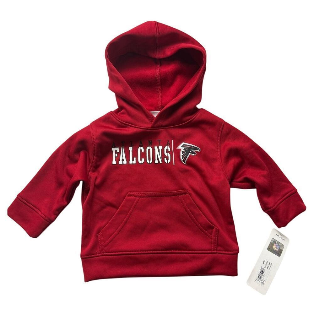 Atlanta Falcons Kids Hoodie - Size 12M - Red - New